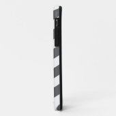 Gray Chevron Pattern Hoesje-Mate iPhone 5 Hoesje (Achterkant/links)