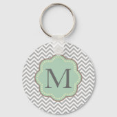 Gray Chevron Sleutelhanger (Voorkant)