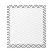 Gray Chevron Stripes Notitieblok (Voorkant)
