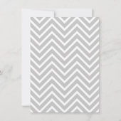 Gray Chevron Strollers Twins Baby shower Kaart (Achterkant)
