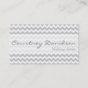 Gray Chevron Visitekaartjes