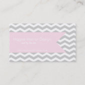 Gray Chevron Visitekaartjes (Voorkant)