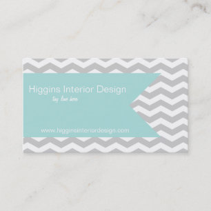 Gray Chevron Visitekaartjes