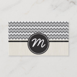 Gray Chevron Zigzag Pattern 2 Visitekaartje