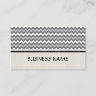 Gray Chevron Zigzag Pattern Visitekaartje