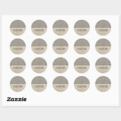Gray Chic Chevron Hartelijk dank Stickers (Vel)