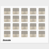 Gray Chic Chevron Wedding Stickers (Vel)