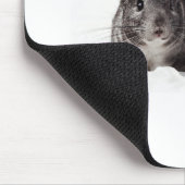 Gray Chinchilla Cute in Blanket Muismat (Hoek)