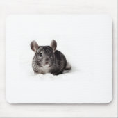 Gray Chinchilla Cute in Blanket Muismat (Voorkant)