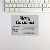 Gray | Christmas | Business | kleine flat Feestdagenkaart