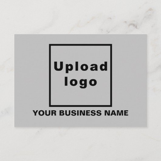 Gray | Christmas | Business | Kleine platte groet Kaart (Achterkant)