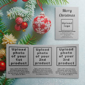Gray | Christmas | Business Trifold Kaart