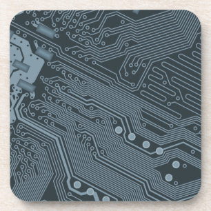 Gray Circuit Board Bier Onderzetter