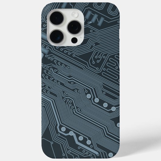 Gray Circuit Board Case-Mate iPhone Case (Achterkant)