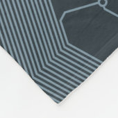 Gray Circuit Board Fleece Deken (Hoek)