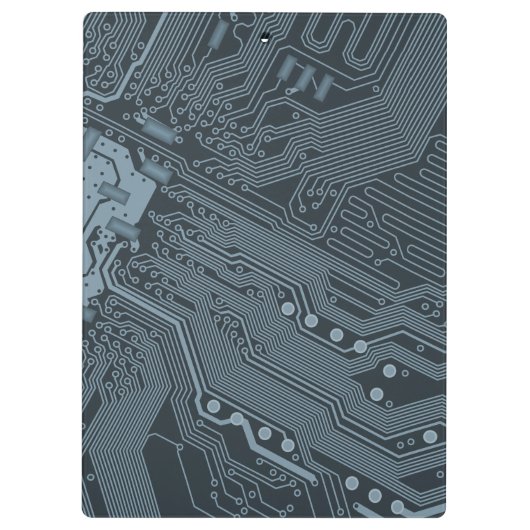 Gray Circuit Board Klembord (Achterkant)