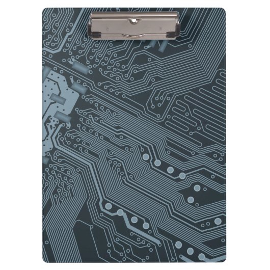 Gray Circuit Board Klembord (Voorkant)