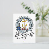 Gray Clan Badge Briefkaart (Staand voorkant)