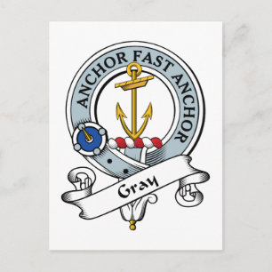 Gray Clan Badge Briefkaart
