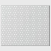 Gray Classic  Polka Dot for Holiday Gifts Cadeaupapier (Vlak)