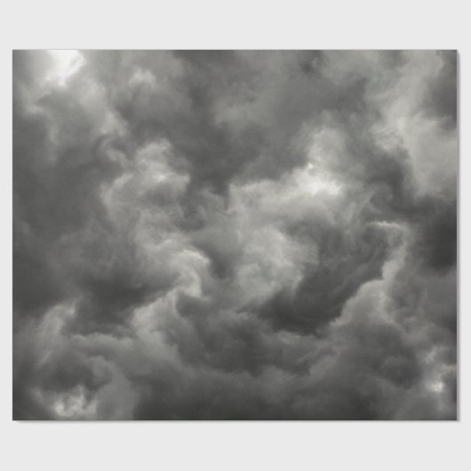 GRAY CLOUDS IN SKY CADEAUPAPIER (Vlak)