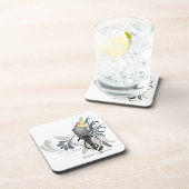 Gray Cockatiel Drankjes Onderzetter (Rechterzijde)