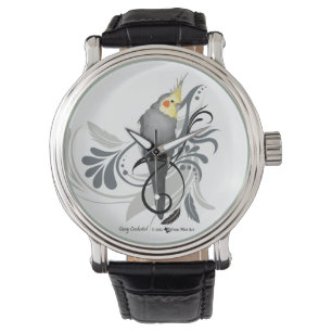 Gray Cockatiel Horloge