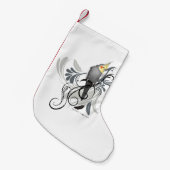 Gray Cockatiel Kleine Kerstsok (Voorkant (Hangend))