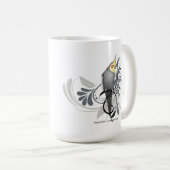 Gray Cockatiel Mok (Voorkant rechts)