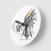 Gray Cockatiel Ronde Klok (Hoek)