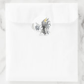 Gray Cockatiel Ronde Sticker (Tas)