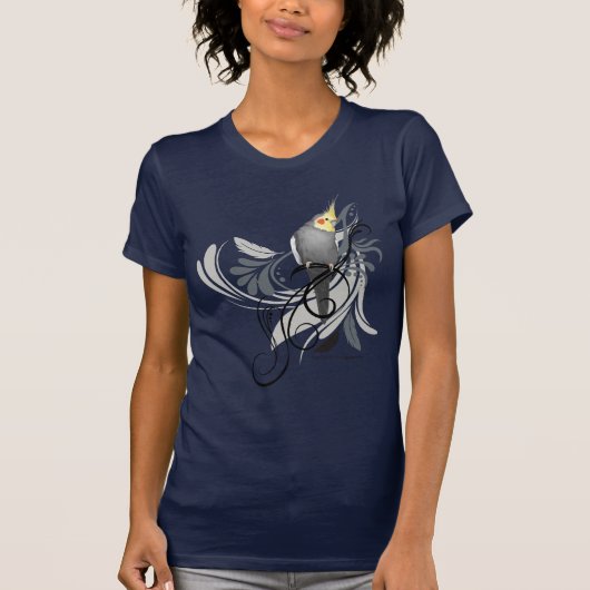 Gray Cockatiel T-shirt (Voorkant)