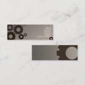 Gray Cogs - Skinny Mini Visitekaartje (Voorkant / Achterkant)