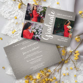 Gray Collage Drie Foto's Afstuderen Textuur