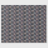 Gray Color Checkerboard Cadeaupapier (Vlak)