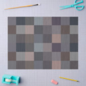 Gray Color Checkerboard Tissuepapier (Craft)