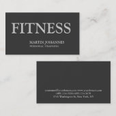Gray Color Personal Trainer Visitekaartje (Voorkant / Achterkant)