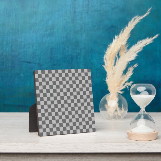 Gray Combination Checkerboard van Shirley Taylor Fotoplaat (Insitu)