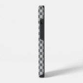 Gray Combination Checkerboard van Shirley Taylor iPhone Hoesje (Linkerkant)