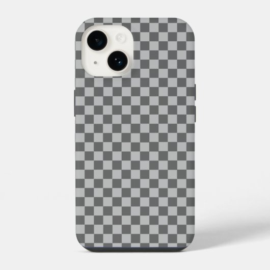 Gray Combination Checkerboard van Shirley Taylor iPhone Hoesje (Achterkant)