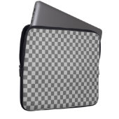 Gray Combination Checkerboard van Shirley Taylor Laptop Sleeve (Voorkant Rechts)