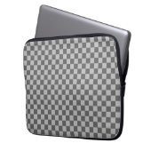 Gray Combination Checkerboard van Shirley Taylor Laptop Sleeve (Voorkant Links)