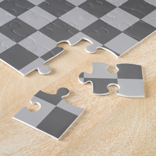 Gray Combination Checkerboard van Shirley Taylor Legpuzzel (Zijkant)