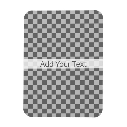 Gray Combination Checkerboard van Shirley Taylor Magneet (Verticaal)