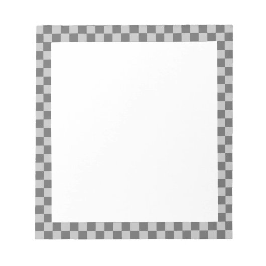 Gray Combination Checkerboard van Shirley Taylor Notitieblok (Voorkant)
