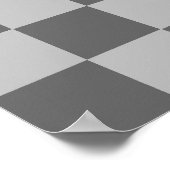 Gray Combination Checkerboard van Shirley Taylor Poster (Hoek)