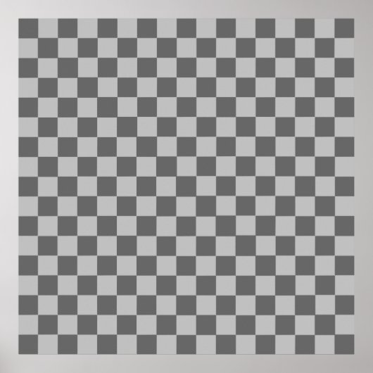 Gray Combination Checkerboard van Shirley Taylor Poster (Voorkant)