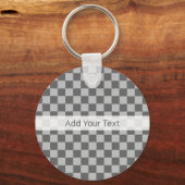 Gray Combination Checkerboard van Shirley Taylor Sleutelhanger (Voorkant)