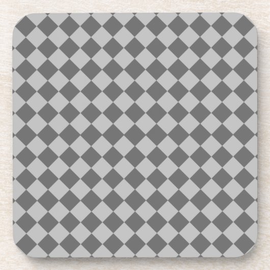 Gray Combination Diamond Pattern van Shirley Taylo Bier Onderzetter (Voorkant)