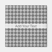 Gray Combination Diamond Pattern van Shirley Taylo Magneet (Voorkant)
